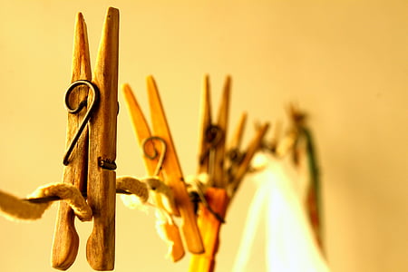 macro photography of wooden clothespin thumbnail