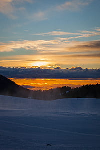 aerial view photography of snowy mountain thumbnail