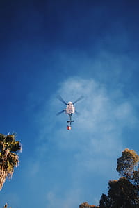 worm's-eye view of helicopter thumbnail