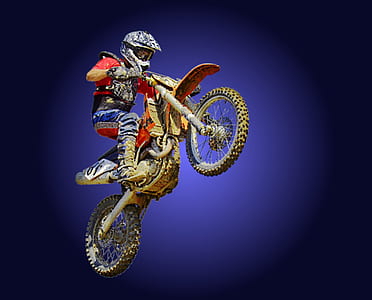 man riding off-road motorcycle thumbnail