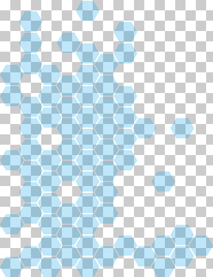 Blue Honeycomb Hexagon, Technology honeycomb pattern , blue beehive illustration PNG clipart