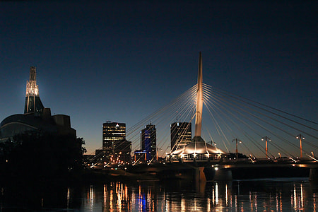 bridge during night time thumbnail