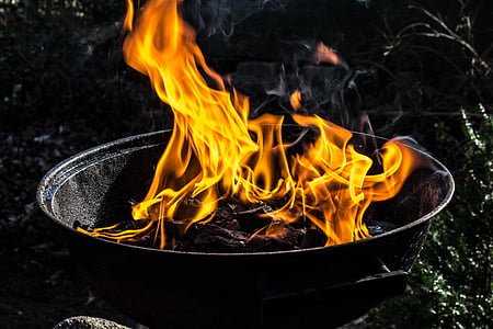 fire on black bucket thumbnail