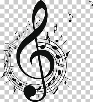 Musical note Free music , Black music symbol design, G clef music note illustration PNG clipart