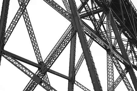 low-angle photo of gray metal structure thumbnail