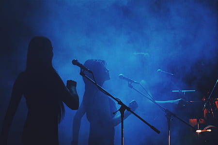 woman performing on the stage thumbnail