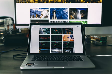 black and silver laptop computer thumbnail