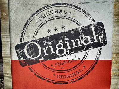 white and red Original signage board thumbnail