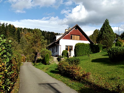 white and brown wooden house at daytime thumbnail