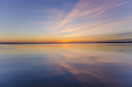 body of water under golden hour thumbnail
