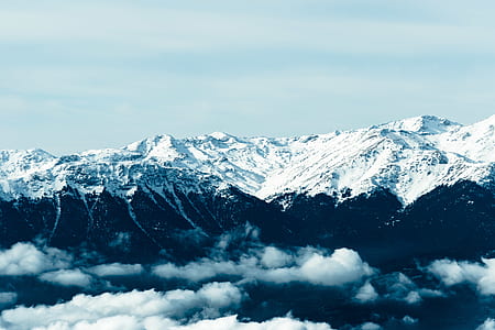 mountains covered with snow thumbnail
