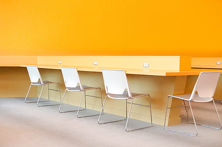 four stainless steel chairs thumbnail