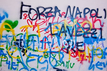 text mural on white surface thumbnail