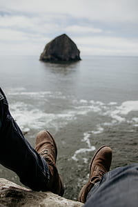 person sitting on boulder thumbnail