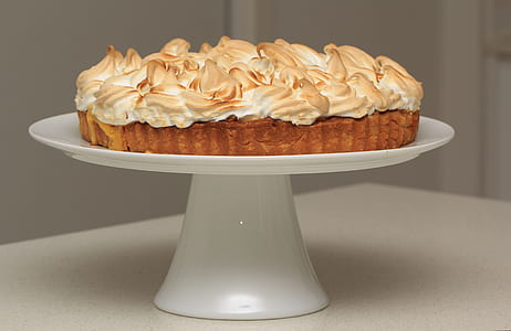 white icing cake on tray thumbnail