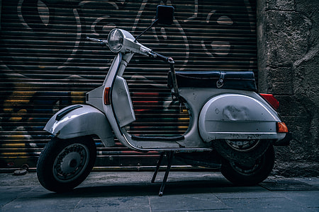 Scooter bike in an urban setting thumbnail