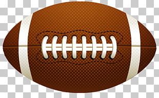 American Football Ball , brown and white football PNG clipart