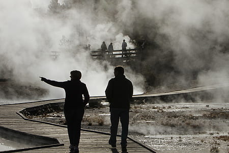 man walking on river dock thumbnail