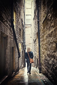 woman walking on street thumbnail