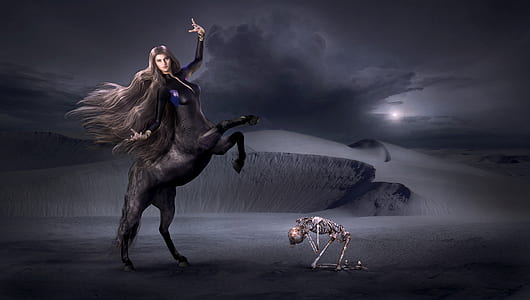 centaur on desert illustration thumbnail