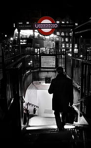 selective color of Underground signage thumbnail