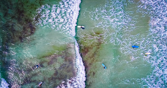 Surfing on Vazon Beach, Guernsey thumbnail