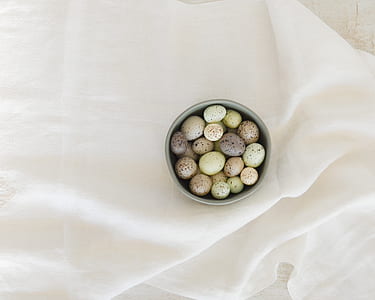 assorted-color egg lot in bowl thumbnail