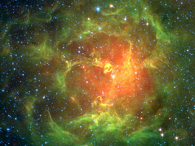 green and red galaxy artwork thumbnail