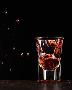 clear drinking glass with liquor thumbnail