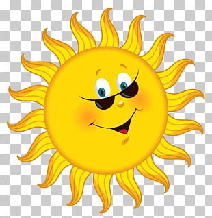 Cartoon , Transparent Cartoon Sun , smiling sun illustration PNG clipart