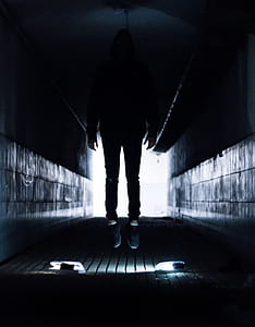 person floating in the tunnel thumbnail