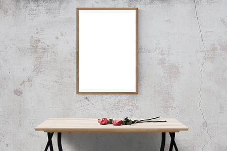 red rose on wooden table thumbnail