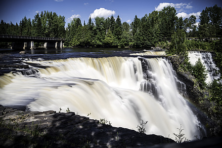 Close-up beautiful waterfall at Kakabeka Falls, Ontario, Canada thumbnail
