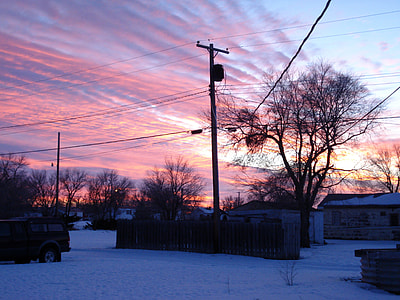 Yellowstone Street district at sunset in Terry, Montana thumbnail