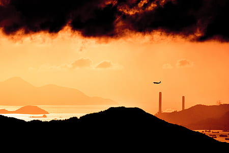 silhouette photo of rock formation thumbnail
