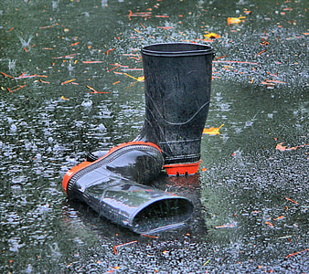 photo of black rain boots thumbnail