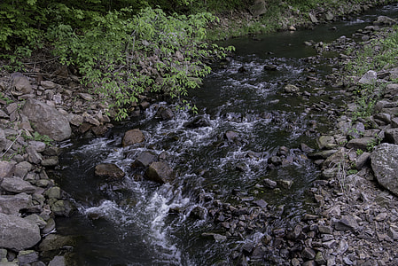 Rapids in the creek at Baxter's Hollow, Wisconsin thumbnail