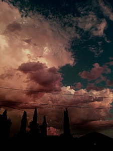 Blue Sky With Brown Clouds thumbnail