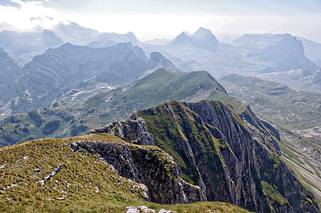 aerial photography of green mountain range thumbnail