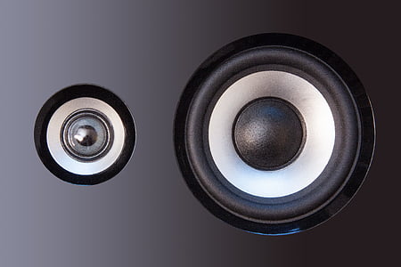 two gray subwoofers thumbnail