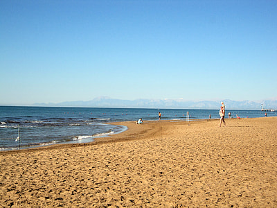 Beach and Mediterranean Sea landscape in Turkey thumbnail