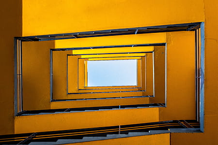 low angle photography of building interior thumbnail