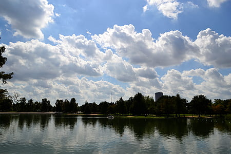 body of water under white clouds thumbnail