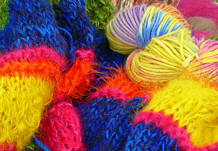 bunch of assorted-color yarn thumbnail