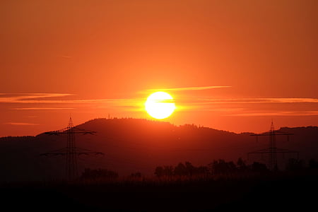 silhouette photo of sunset thumbnail