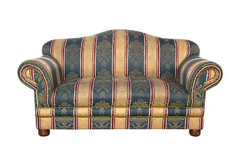 beige and teal couch thumbnail
