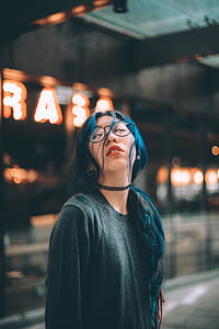 foreground photography of woman in black top thumbnail