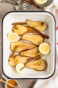 fried food with sliced lemon dish thumbnail