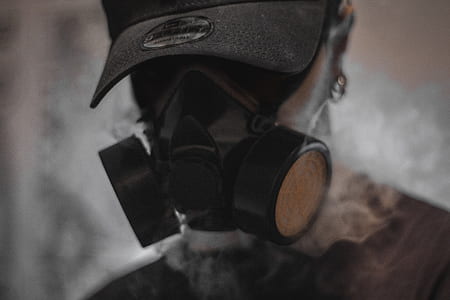 man wearing gas mask thumbnail