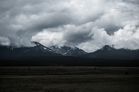 landscape photo of a mountain and nimbus clouds thumbnail